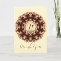 Sweet Country Chocolate Lace Circle Thank You Card