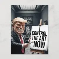 Angry Trump Controls The Art in a Museum Postcard