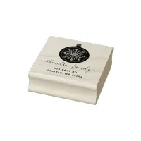 Cute Scandinavian ornament Nordic Return Address Rubber Stamp