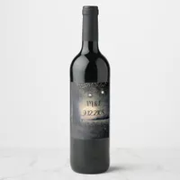 Wedding Moonlit Night Wine Label