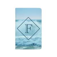 Ocean Wave Monogram Pocket Passport Writing Journal