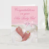 Congratulations on your New Baby Girl Card