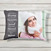 Family Photo Remembrance Memorials Keepsake Accent Pillow