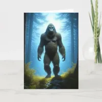 Bigfoot Pun Happy Birthday Card