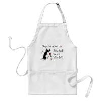 You Had Me at Merlot Funny Wine Pun Adult Apron