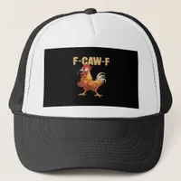 Funny F-Caw-F Crow Humor Gothic Trucker Hat