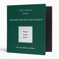 Custom Choir Choral Society Singers Music Folder