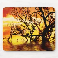 tangled silhouette Mousepad