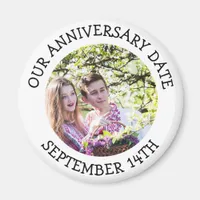 Our Anniversary Date Personalized Reminder Magnet