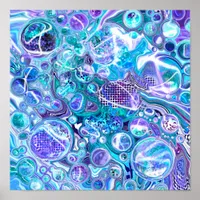 Blue Rhapsody | Abstract Art Poster