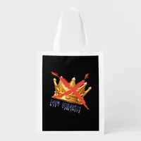 No Kings Trendy Design Grocery Bag