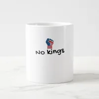 No Kings In America Classic Minimal Clean Giant Coffee Mug