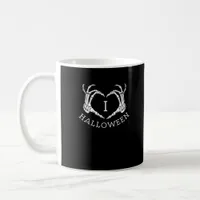 Halloween Skeleton Heart Fall Coffee Mug