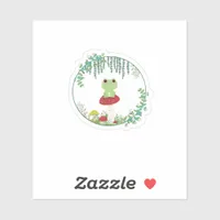 Cottagecore Aesthetic Kawaii Frog Goblincore Cute  Sticker