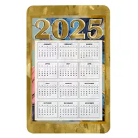 2025 Year At A Glance Calendar New Year Magnet