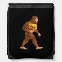 Bigfoot Halloween Trumpkin Pumpkin Classic Drawstring Bag