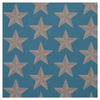 Rustic Western Patriotic Stars Fabric