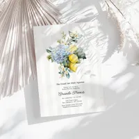 She Found Her Main Squeeze Hydrangea Bridal Shower Invitation