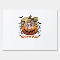 Hair Funny Pumpkin Halloween Boo - Political Humor Sign