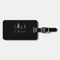 Tis The Season Christmas Retro Classic Luggage Tag