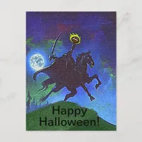 Headless Horseman in the Blue Light Postcard