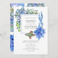 Succulents Wedding Invitation