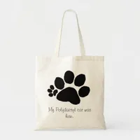 Bag - Right Polydactyl Pawprint