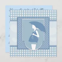 Blue Baby Shower Invitation