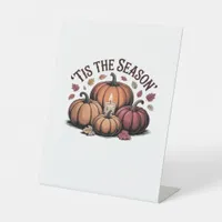 Tis The Season Football Pedestal Sign
