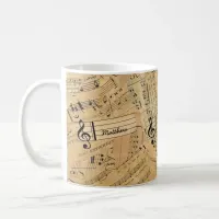 Pieces of Vintage Music ID389 Coffee Mug