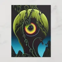 Scary Eyeball Plant Postcard