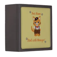 Adorable Cat Magnetic Wooden Gift Box