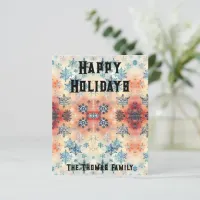 Vintage Snowflakes Pattern - Greeting Paper Sheet