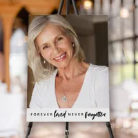Forever Loved Never Forgotten Photo Memorial Foam Board