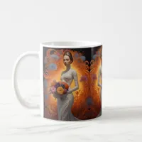 Elegant Floral Bride Wedding Collection  Coffee Mug