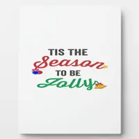 Tis The Season To Be Careful Classic Stickers Plaque