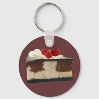 Chocolate Raspberry Cheesecake Keychain