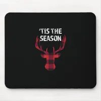Tis The Season Funny Christmas Buck Deer Men Mouse Pad