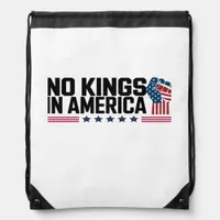 No Kings In America USA Creative Casual Drawstring Bag