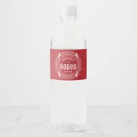 Red First Rodeo Water Bottle Label – Western Cowbo