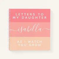 Letters to My Daughter As I Watch You Grow Notebook