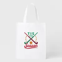 Field Hockey Christmas Tis The Season Player Holid Grocery Bag