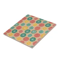 Colorful Lemons Ceramic Tile