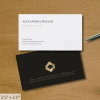 Simple Modern Luxury Logo Business Card