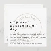 Employee Appreciation Day Business Logo Invitation