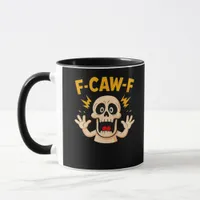 Halloween F-Caw-F Skull Mug