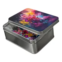 Stunning Explosion of Color Bismuth Crystal Jigsaw Puzzle
