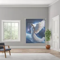 Angel Protecting Earth Sheer Curtains