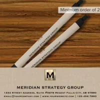 Elegant Monogram Writing Pen for Business