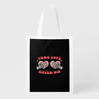 Skeleton Hands Heart Design Classic Aesthetic Grocery Bag